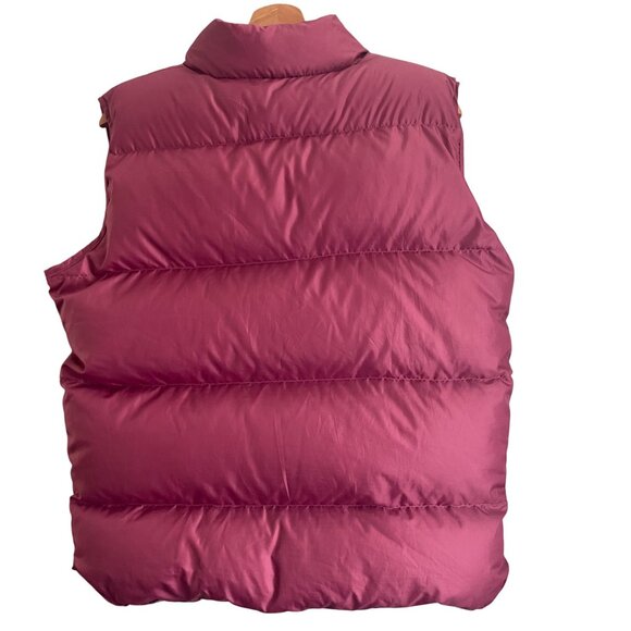Vintage Y2K LL Bean Vest Size M Reversible Down Puffer Plaid Outdoor Preppy Cozy - Picture 4 of 12